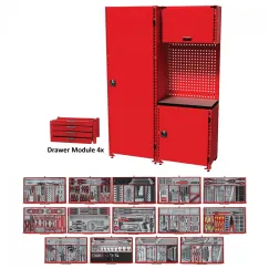 Teng 1001pc Racking System W/Tools - MED. 1400mm